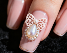 💅✨ 打造優雅裸粉珍珠蝴蝶結美甲的頂級秘訣 ✨💅